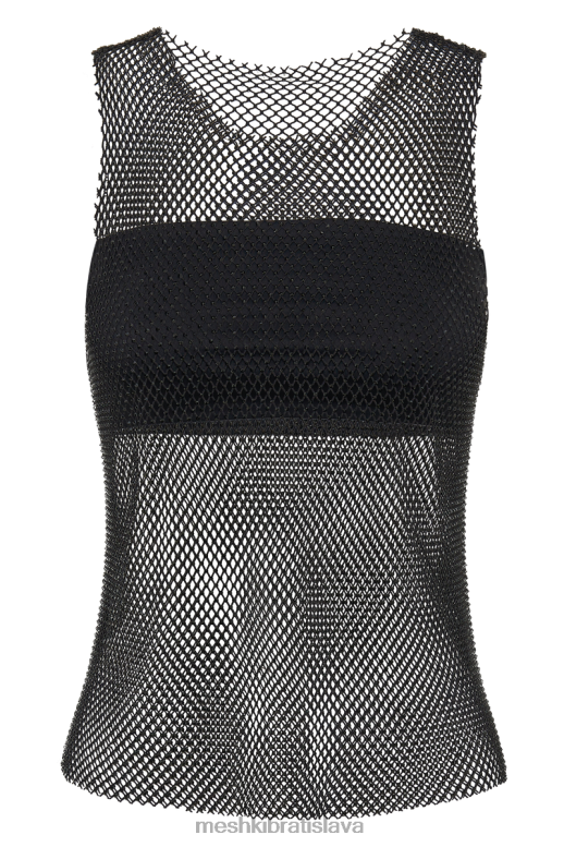 Meshki emerson diamantové sieťované tielko oblečenie čierna 4N0F6802
