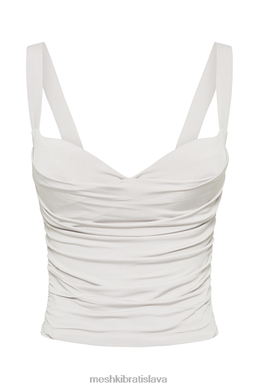 Meshki hailey slinky long line sweetheart top oblečenie ľadovo šedá 4N0F6763