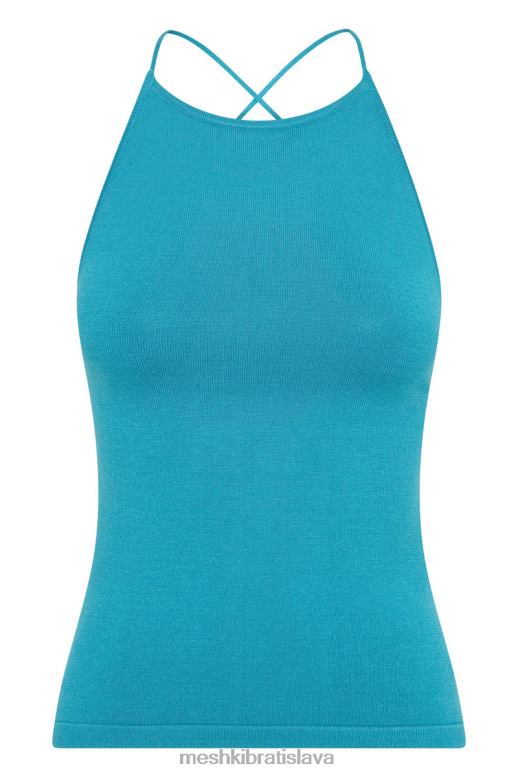 Meshki kelly long line top oblečenie akvamarín 4N0F61024