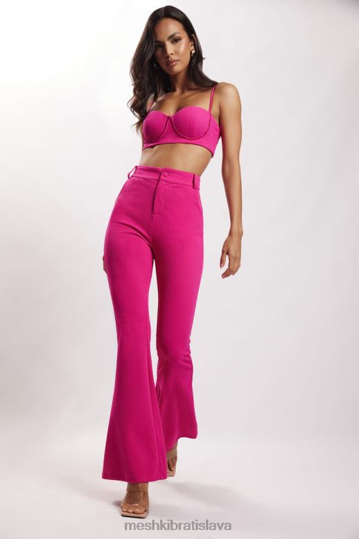 Meshki krepový top fiorella oblečenie fuchsiová 4N0F61160