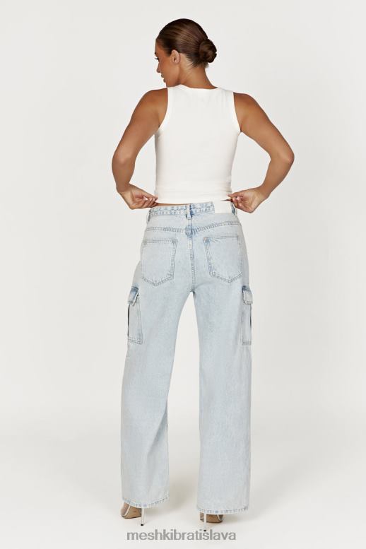 Meshki zanna rebrované tielko oblečenie biely 4N0F6863