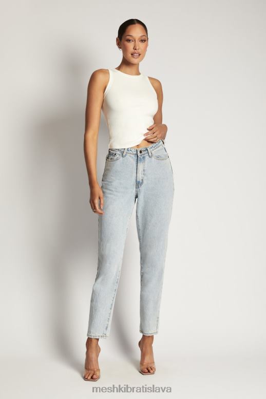 Meshki zanna rebrované tielko oblečenie biely 4N0F6863