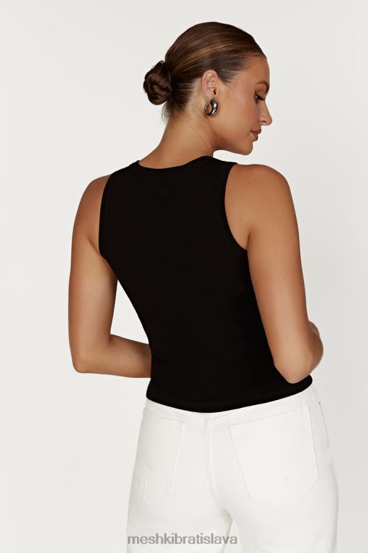 Meshki zanna rebrované tielko oblečenie čierna 4N0F6908