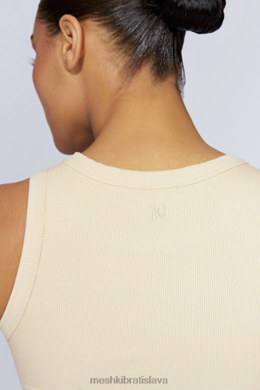 Meshki zanna rebrované tielko oblečenie krém 4N0F61069