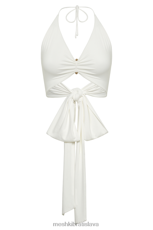 Meshki zavinovačka z recyklovaného nylonu kasia oblečenie biely 4N0F6842