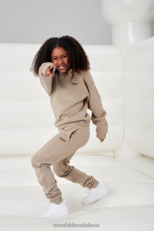 Meshki fénix ku crewneck jumper oblečenie cement 4N0F61492