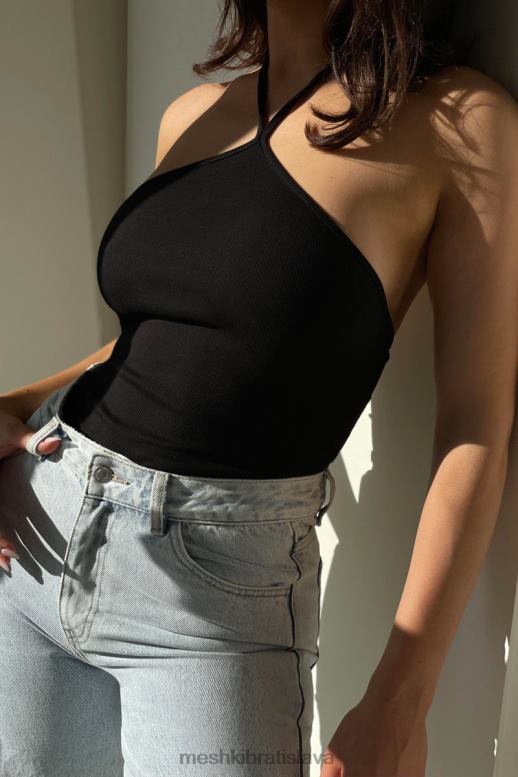 Meshki arden halter golier body body oblečenie čierna 4N0F6979