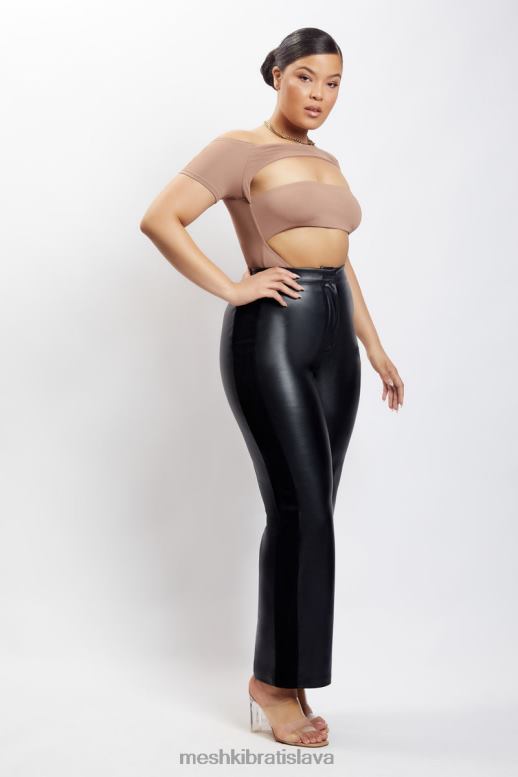 Meshki breanna vystrihla body oblečenie svetlo hnedá 4N0F61220