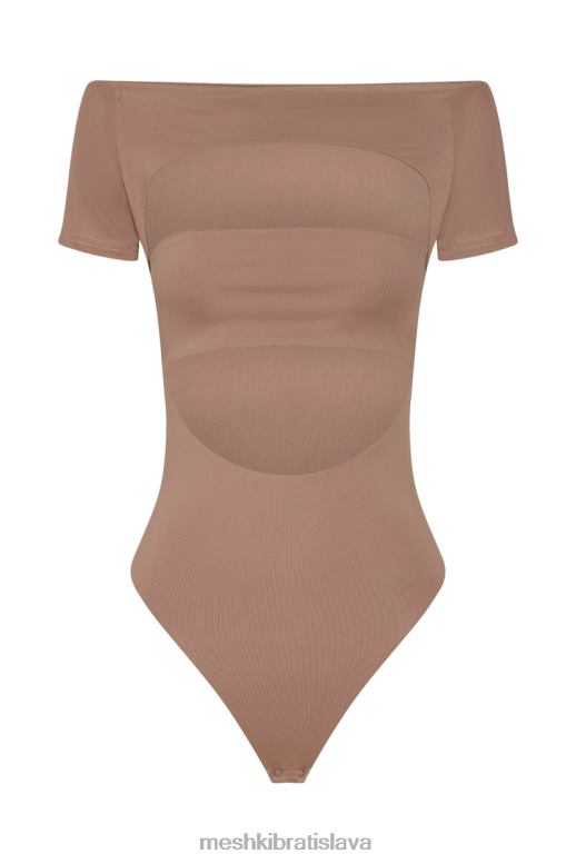 Meshki breanna vystrihla body oblečenie svetlo hnedá 4N0F61220