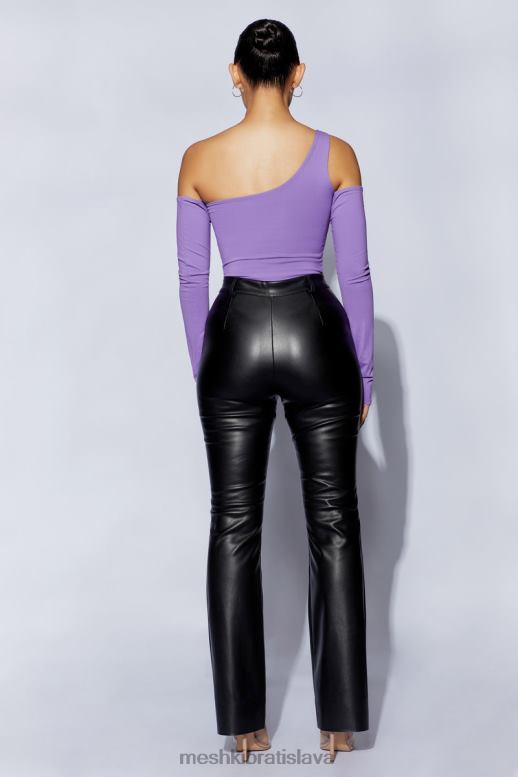 Meshki lexi jedno rameno vystrihnuté body oblečenie Fialová 4N0F61093