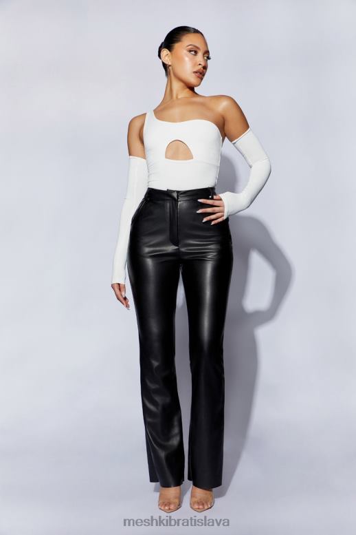 Meshki lexi jedno rameno vystrihnuté body oblečenie biely 4N0F61053