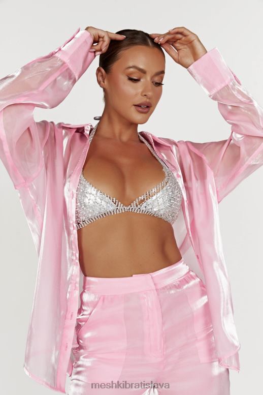 Meshki Neva diamante bralette oblečenie striebro 4N0F6884