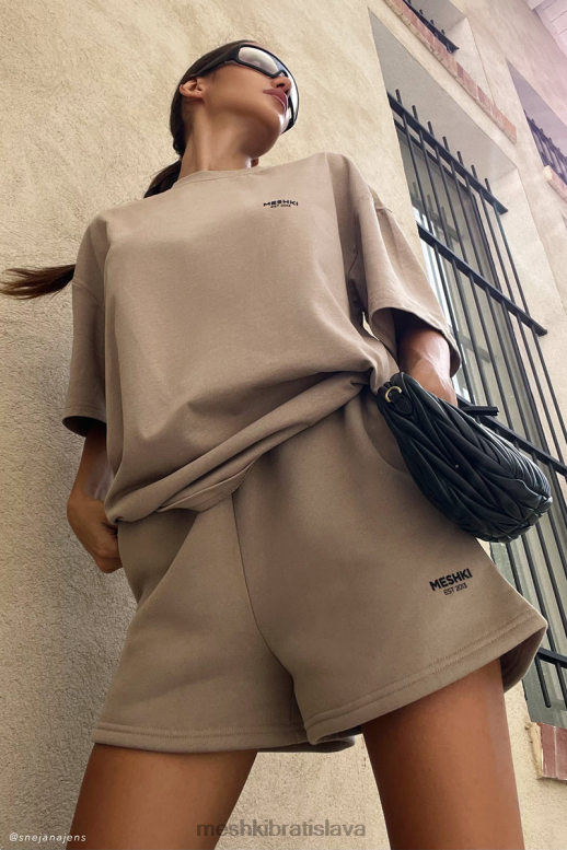 Meshki Jaimie oversized tričko oblečenie cement 4N0F6935