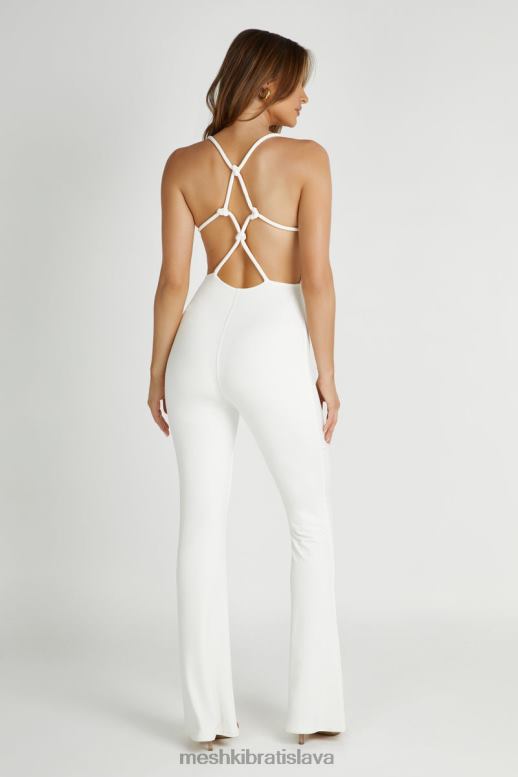 Meshki kombinéza brinley slinky jersey oblečenie biely 4N0F61405