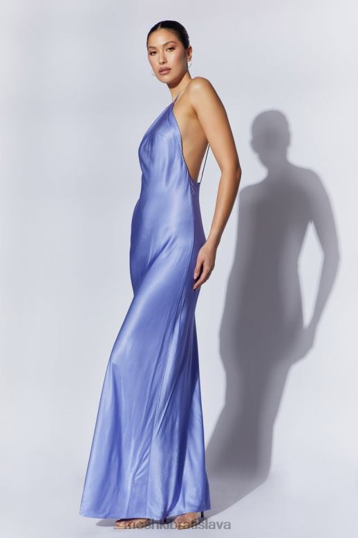 Meshki alena maxi šaty na jedno rameno oblečenie levanduľa 4N0F6546