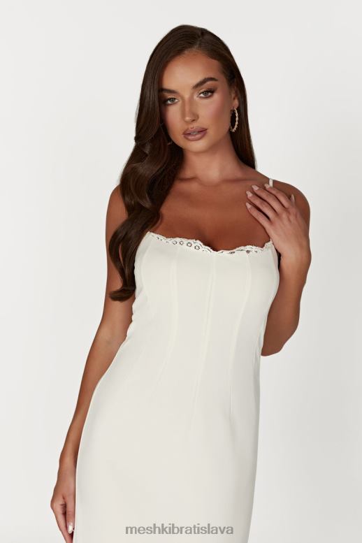 Meshki amorette čipkované maxi šaty oblečenie kosť 4N0F6279