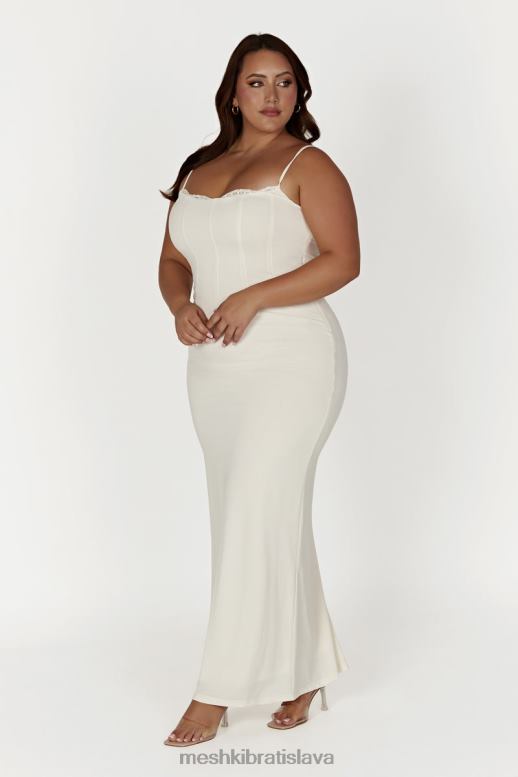 Meshki amorette čipkované maxi šaty oblečenie kosť 4N0F6279