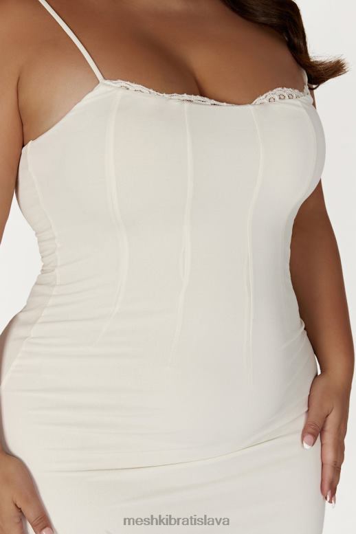 Meshki amorette čipkované maxi šaty oblečenie kosť 4N0F6279