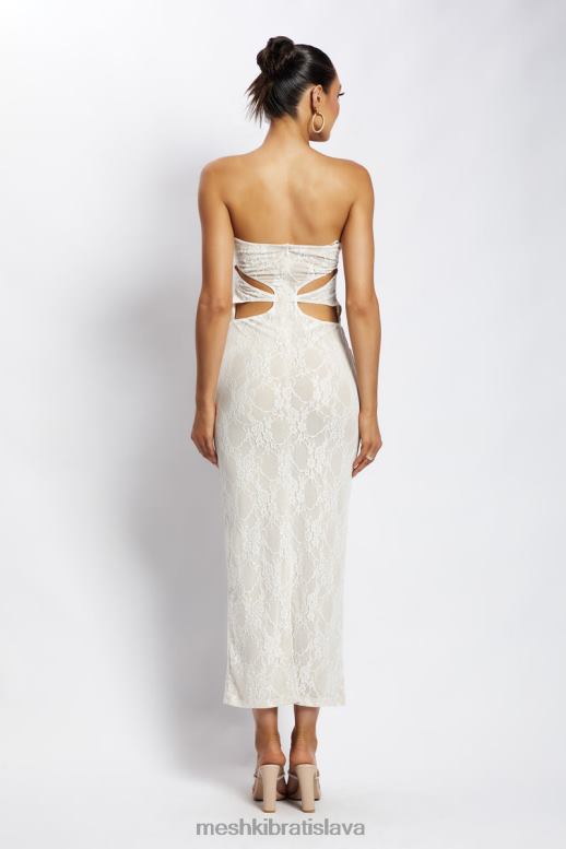 Meshki krista vystrihnuté bandeau maxi šaty oblečenie nahá 4N0F6713