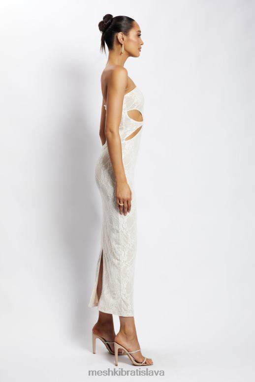 Meshki krista vystrihnuté bandeau maxi šaty oblečenie nahá 4N0F6713