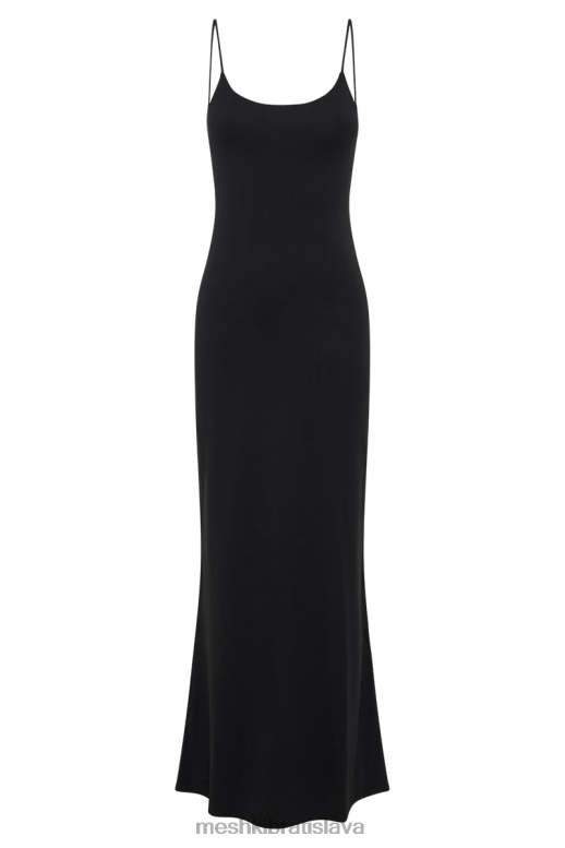 Meshki maxi šaty aylani cami oblečenie čierna 4N0F6385