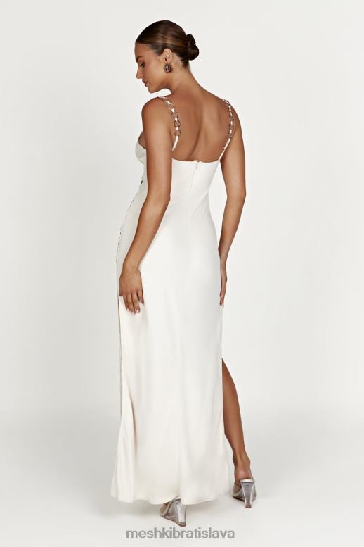 Meshki maxi šaty farren ring oblečenie béžová 4N0F6744