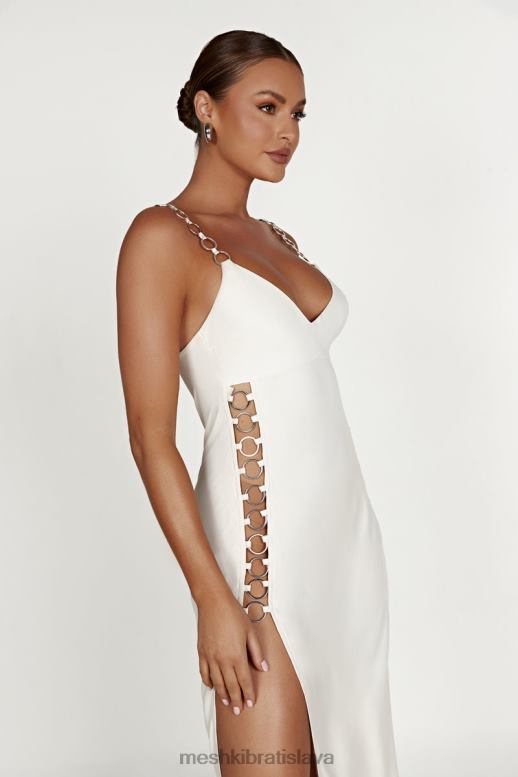 Meshki maxi šaty farren ring oblečenie béžová 4N0F6744