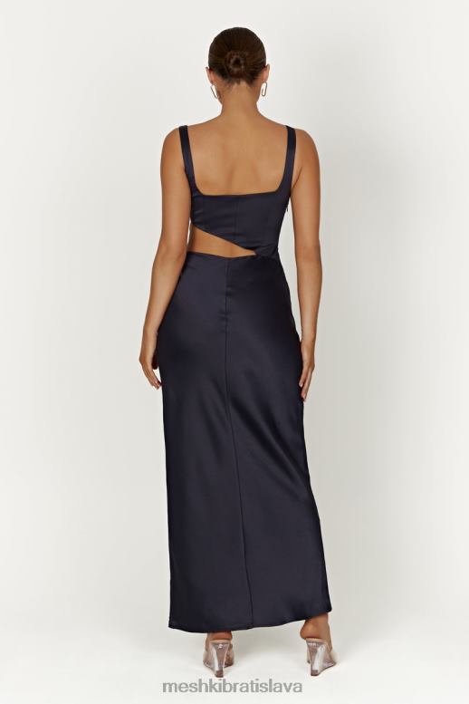 Meshki maxi šaty gianna oblečenie polnočné námorníctvo 4N0F6413