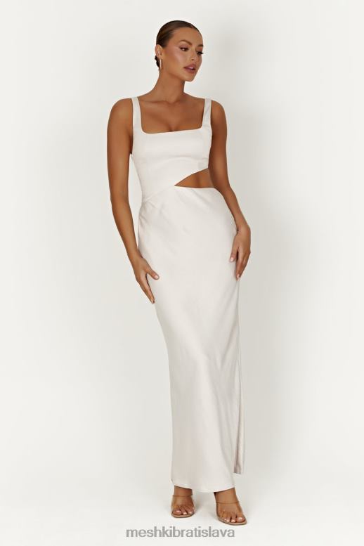 Meshki maxi šaty gianna oblečenie striebro 4N0F6424