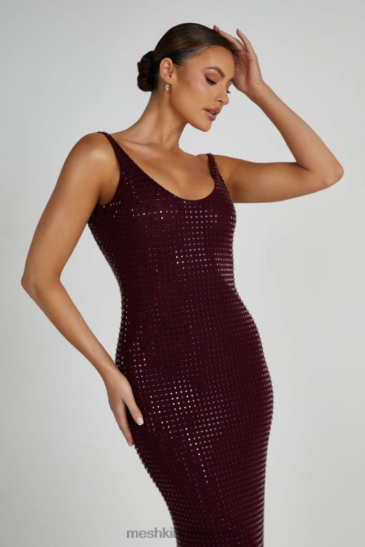 Meshki maxi šaty pam square diamante oblečenie bobule 4N0F6128