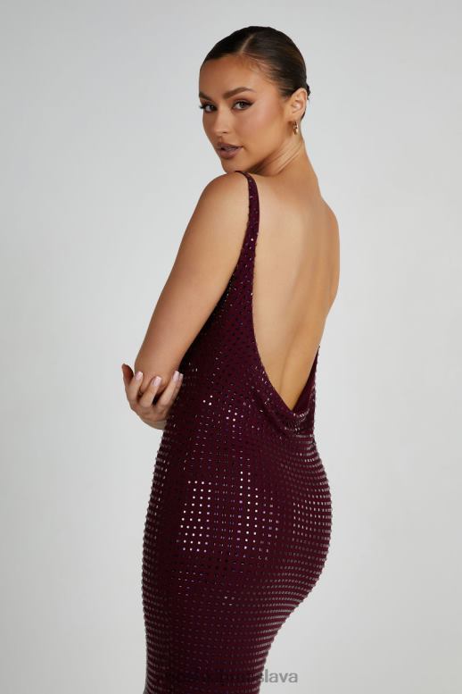 Meshki maxi šaty pam square diamante oblečenie bobule 4N0F6128