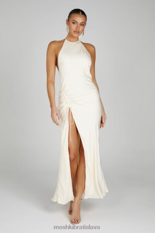 Meshki maxi šaty polly halter oblečenie kosť 4N0F6129