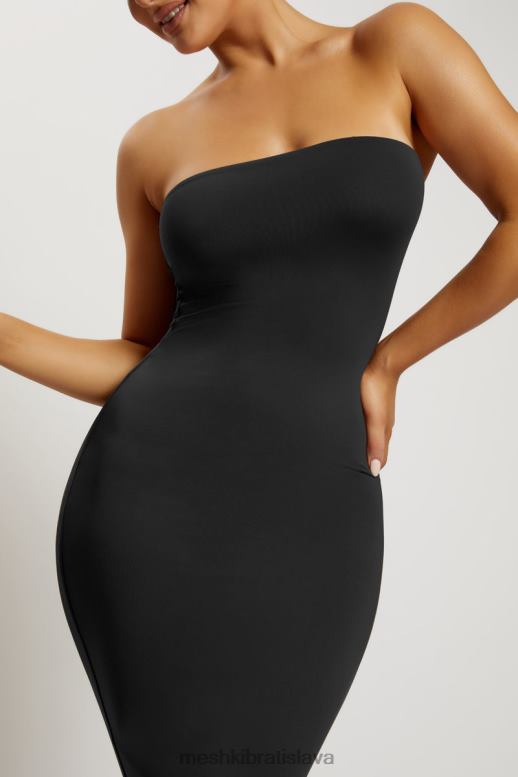 Meshki Cassidy midi šaty bez ramienok oblečenie čierna 4N0F6677