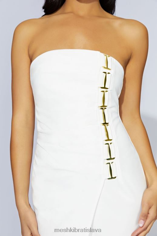 Meshki Midi šaty mercer s e-háčikom oblečenie kosť 4N0F6686