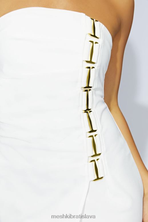 Meshki Midi šaty mercer s e-háčikom oblečenie kosť 4N0F6686