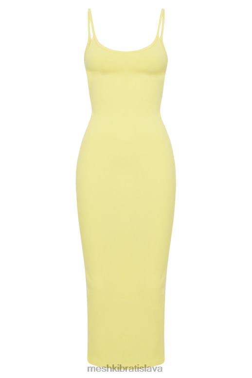 Meshki alexis rebrované cami midi šaty oblečenie žltá 4N0F6526
