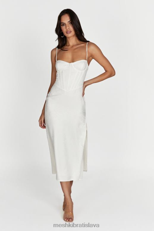 Meshki korzetové midi šaty maggie oblečenie kosť 4N0F6570