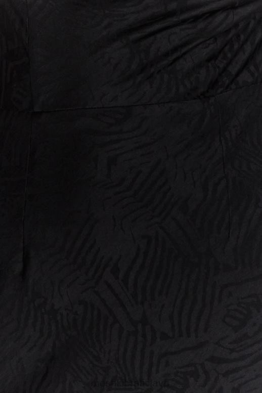 Meshki midi šaty fallon cowl oblečenie čierna 4N0F6634