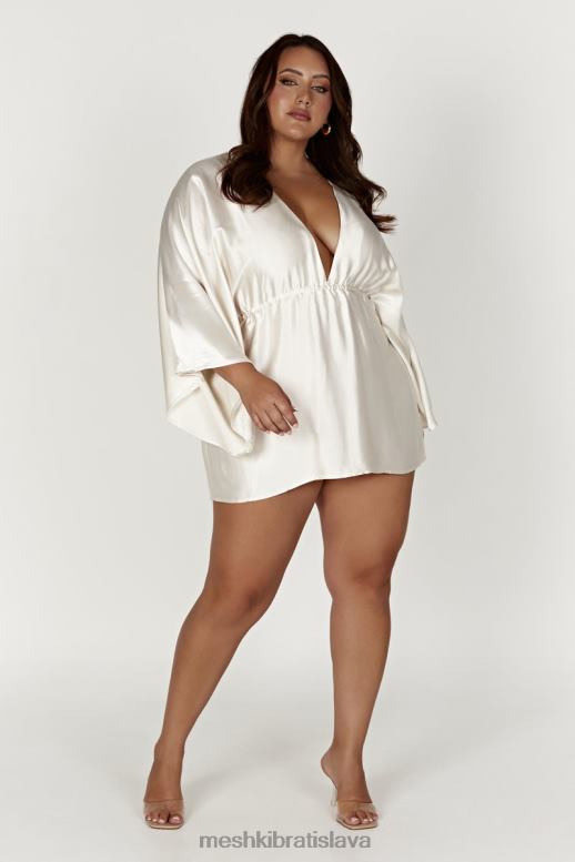 Meshki Minišaty plisované kimono esmerlda oblečenie slonovina 4N0F6563