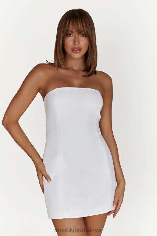 Meshki ľanové minišaty maci oblečenie biely 4N0F6619