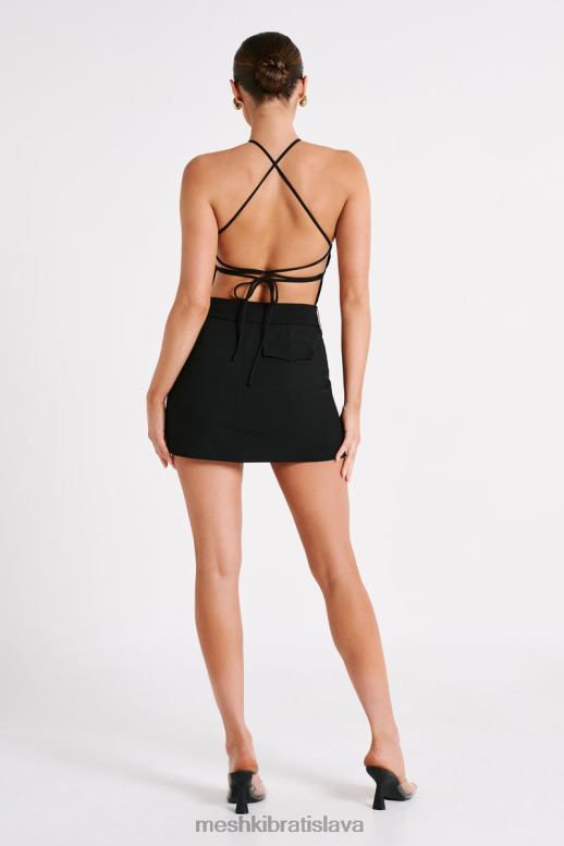 Meshki diana oblekové mini šaty oblečenie čierna 4N0F670