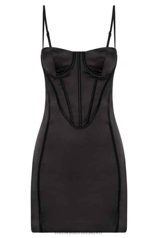 Meshki korzetové mini šaty bridget oblečenie čierna 4N0F6397