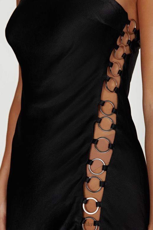 Meshki kruhové mini šaty maura oblečenie čierna 4N0F6745