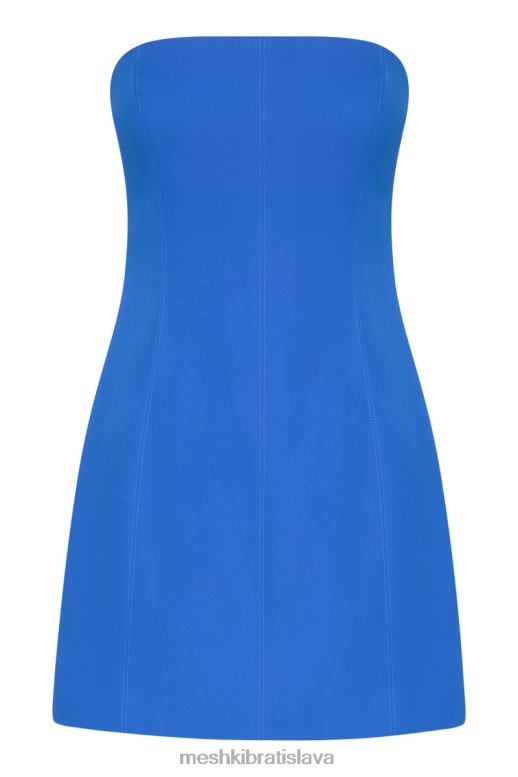 Meshki maci krepové mini šaty oblečenie kobaltová modrá 4N0F6174