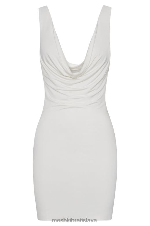 Meshki minišaty juliette cowl oblečenie kosť 4N0F6334