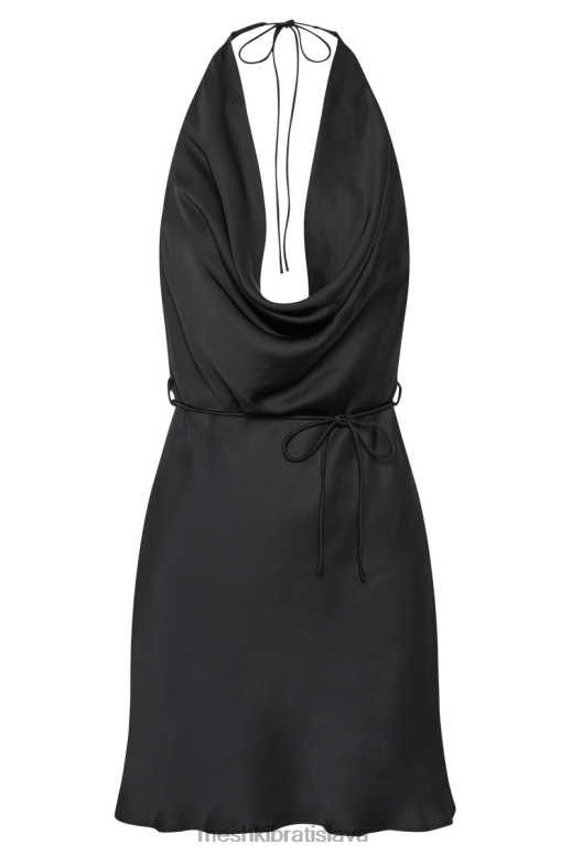 Meshki minišaty lorena halter oblečenie čierna 4N0F625