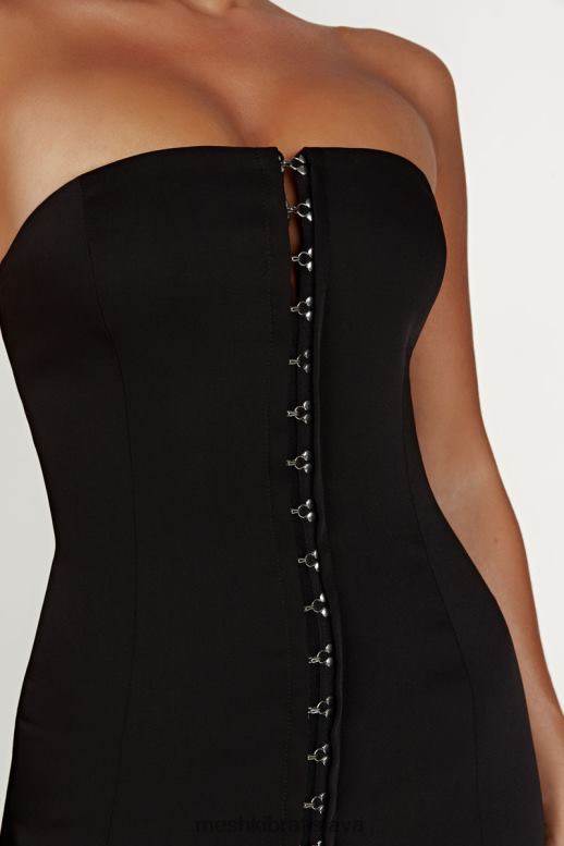 Meshki minišaty s háčikom a okom ornella oblečenie čierna 4N0F6742