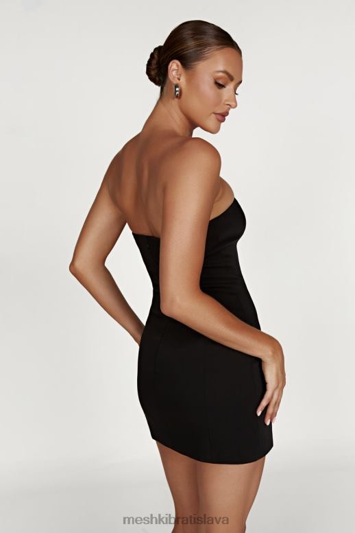 Meshki minišaty s háčikom a okom ornella oblečenie čierna 4N0F6742