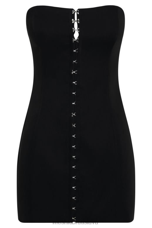 Meshki minišaty s háčikom a okom ornella oblečenie čierna 4N0F6742