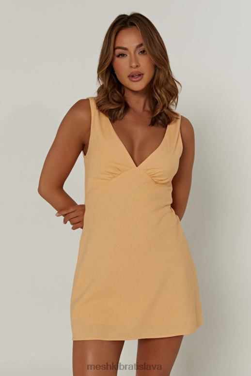 Meshki nessa ľanové mini šaty oblečenie mango 4N0F6351